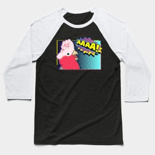 Screaming Galah Cockatoo Comic Baseball T-Shirt